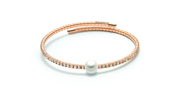 Bracciale Kiara Donna Basic Pearl in Ottone Cristallo KBRD1437R - KBRD1437R